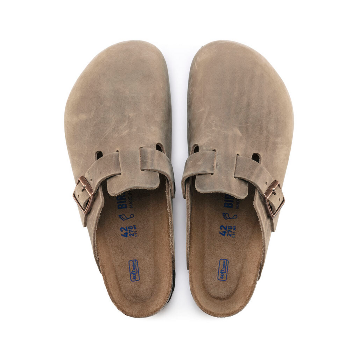 BIRKENSTOCK BOSTON SOFT FOOTBED OILED LEATHER MEN R (REGULAR)