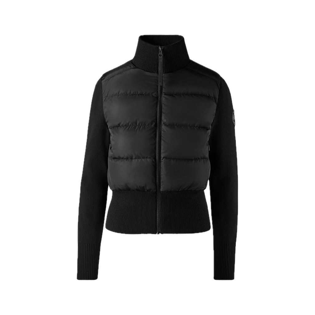 CANADA GOOSE HYBRIDGE WIDE QUILT KNIT JACKET TONAL LABEL WOMEN