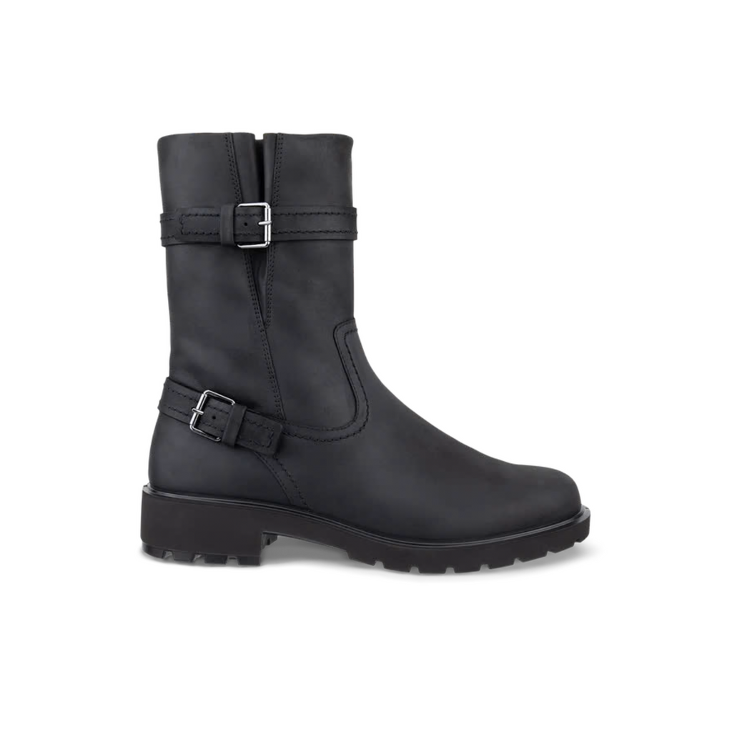 ECCO METROPOLE VIENNA OILED-NUBUCK BIKER BOOT WOMEN